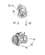 6504344 - Air Conditioners and Heaters: Hex Head Screw And Washer for Mopar Image image