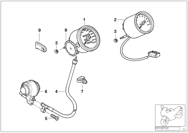 62122306296 - : Speedo Cable for BMW-Motorrad Image