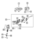 1GE44LU7AC - Steering: Steering Column Shroud for Mopar Image