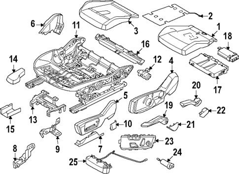 Driver Seat Components for 2025 Mini Countryman #0