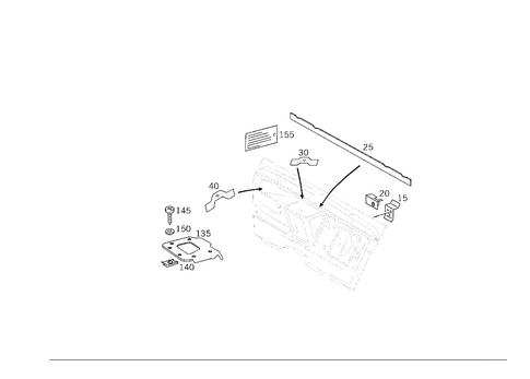 Fire Wall and Connection Parts for 2014 Mercedes-Benz G550 #0