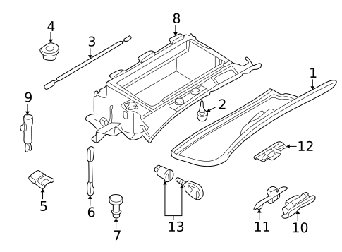 Glove Box for 2003 BMW 325xi #0