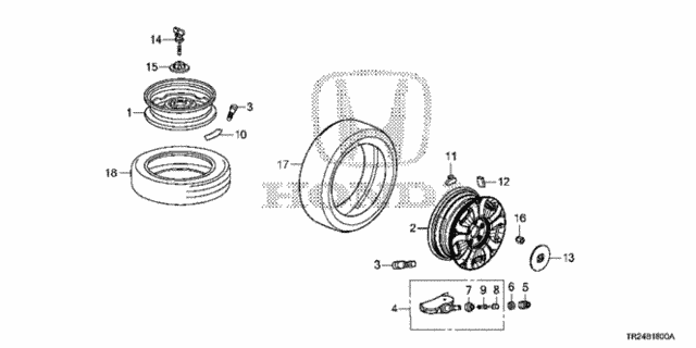 Tire - Wheel Disk (KA/KL) for 2013 Honda Civic #0