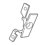 51117203826 - Electrical: Camera Mount Bracket for BMW: 528i, 535i, 535i xDrive, 550i, 550i xDrive, 740i, 740Ld xDrive, 740Li, 740Li xDrive, 750i, 750i xDrive, 750Li, 750Li xDrive, 760Li, ActiveHybrid 7 Image