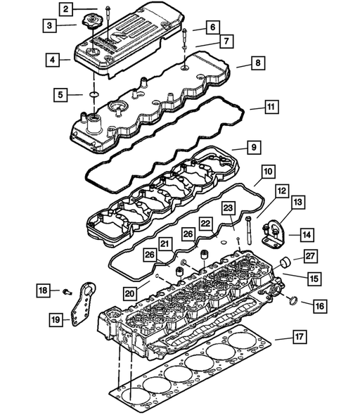 Cylinder Head for 2003 Dodge Ram 2500 #0