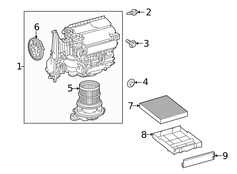 Blower Motor & Fan for 2023 Lexus NX450h+ #0