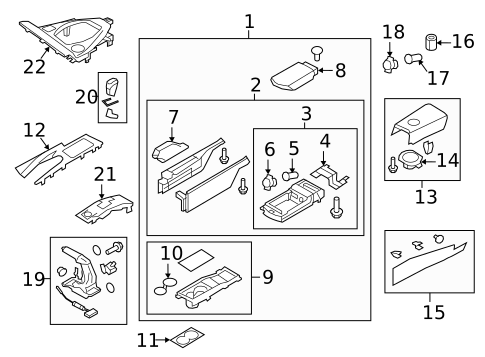 Center Console for 2013 Nissan GT-R #0