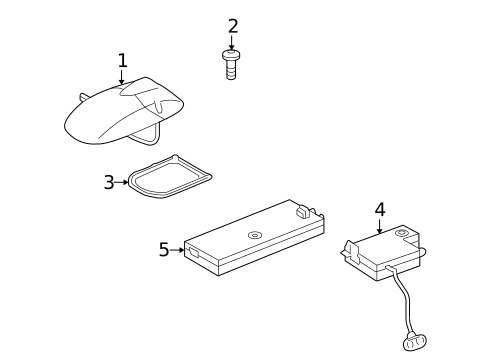 Antenna & Radio for 2010 Land Rover LR4 #0