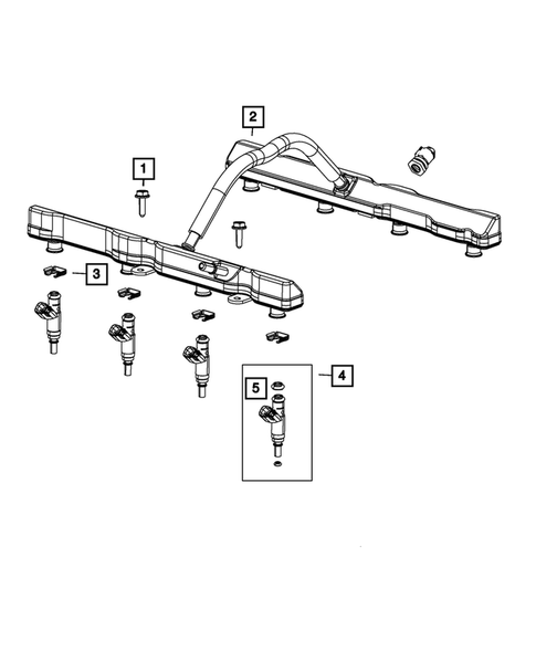 Fuel Rail and Injectors for 2020 Ram 3500 #0