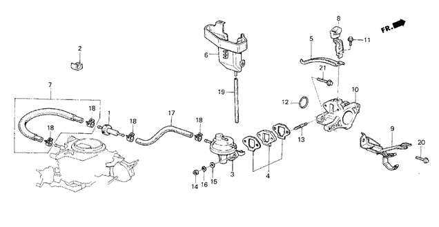 Fuel Pump for 1985 Honda Civic #0