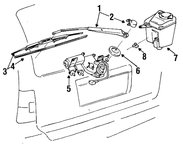 8521450090 - : Rubber,  Wiper Insert for Toyota Image