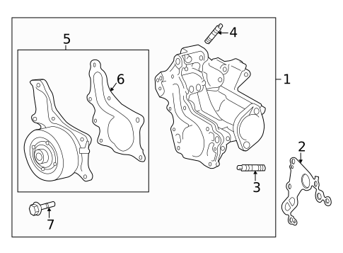 Water Pump for 2013 Scion tC #0