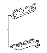 XC2Z9431CA - Exhaust: Manifold for Ford: E-350 Econoline, E-350 Econoline Club Wagon, E-350 Super Duty, Econoline Super Duty, F-250 Super Duty, F-350 Super Duty, F-450 Super Duty, F-550 Super Duty Image
