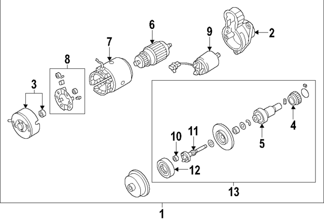 23318JA10A - : Drive End Housing for Nissan Image