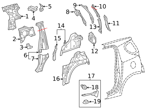 Inner Structure for 2014 Scion iQ #0