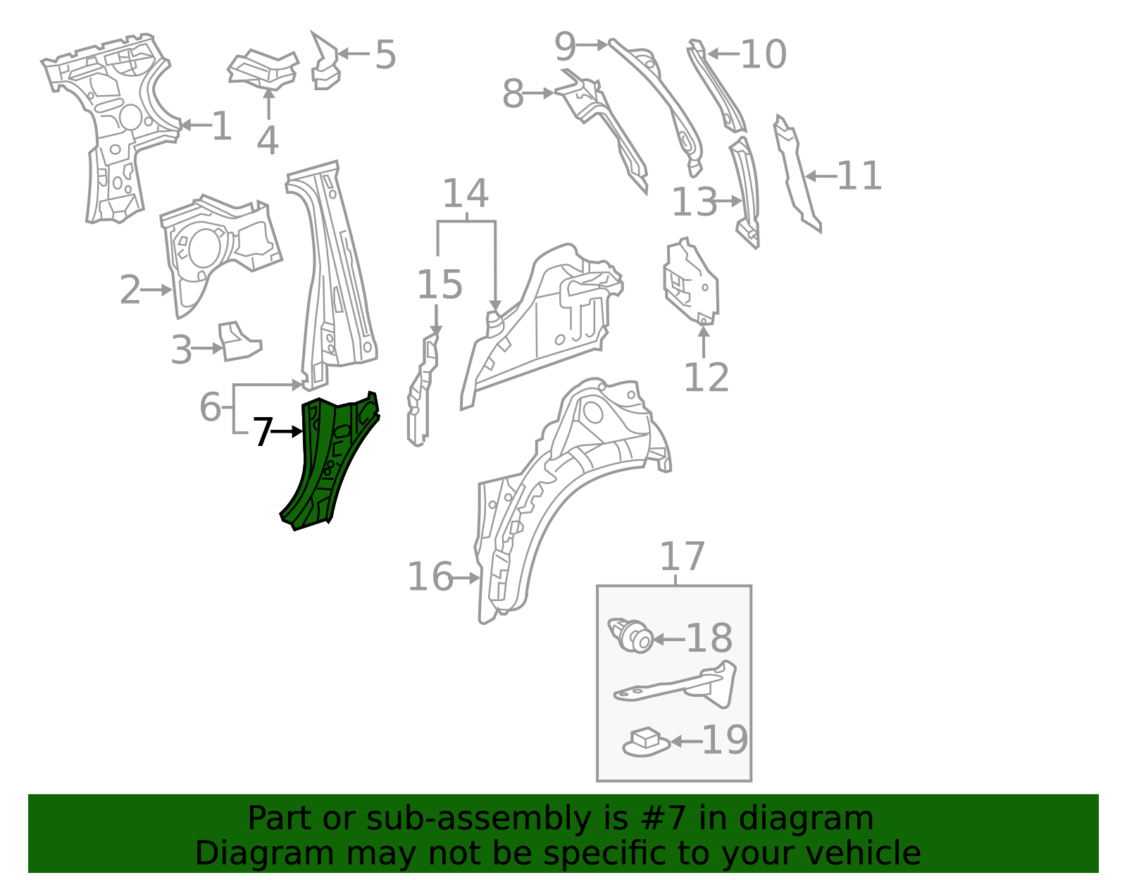 B-Pillar Assembly - Side Frame Structural Support | AutoNation Parts