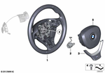 32337851402 - Steering: M Sprt St. Wheel, Leather, Shift Paddles for BMW: 740i, 740LdX, 740Li, 740LiX, 750i, 750iX, 750Li, 750LiX, 760Li, Hybrid 7L Image image