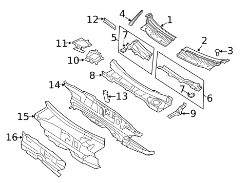 Cowl for 2016 Lincoln MKT #0