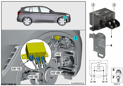 Relay for 2019 BMW X5 M #0