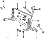 4147708 - Suspension: Bumper for Chrysler: E Class, Executive Sedan, New Yorker | Dodge: Aries Image