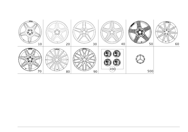 4000900 - Wheels and Accessories: Wheel Trim for Mercedes-Benz Image