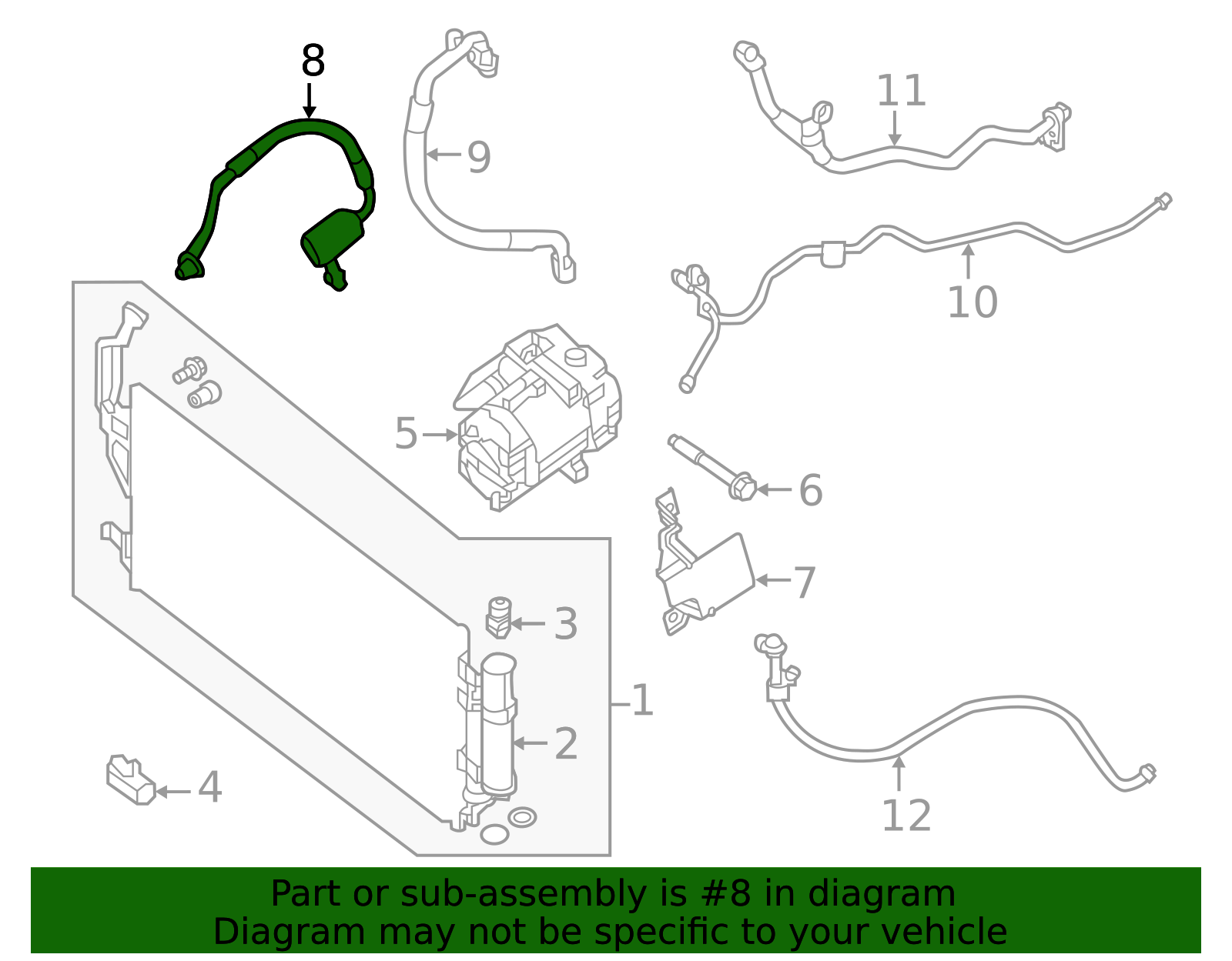 Pressure Hose - Nissan (92490-5SA6A)