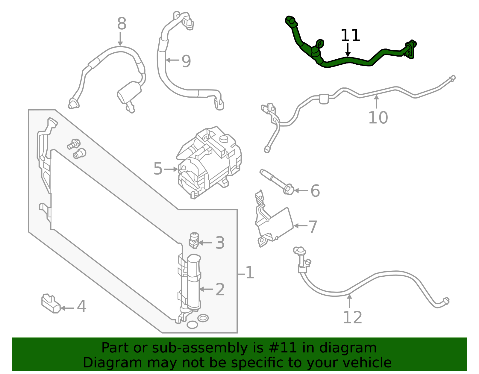 Suction Hose - Nissan (92480-5SA5B)