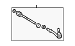 32106784719 - Steering: Tie Rod Assembly for BMW Image