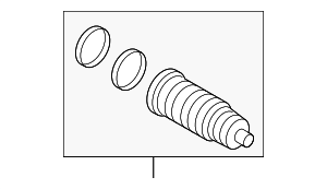 32106785993 - Steering: Boot Kit for BMW: 528i, 528i xDrive, 530i, 535d, 535d xDrive, 535i, 535i GT, 535i GT xDrive, 535i xDrive, 540i, 550i, 550i GT, 550i GT xDrive, 550i xDrive, 640i, 640i Gran Coupe, 640i xDrive, 640i xDrive Gran Coupe, 650i, 650i Gran Coupe, 650i xDrive, 650i xDrive Gran Coupe, 740i, 740Ld xDrive, 740Li, 740Li xDrive, 750i, 750i xDrive, 750Li, 750Li xDrive, 760Li, ActiveHybrid 5, Alpina B6 xDrive Gran Coupe, Alpina B7, Alpina B7 xDrive, Alpina B7L, Alpina B7L xDrive, M5, M6, M6 Gran Coupe Image