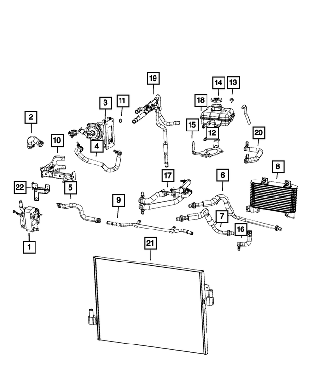 « 68754202AA – Cooling : Radiateur Support pour Mopar Image »