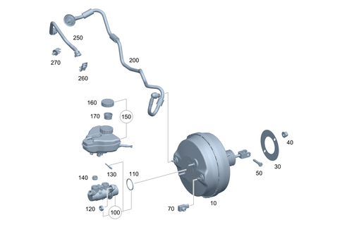 Brake Booster for 2021 Mercedes-Benz E53 AMG #0