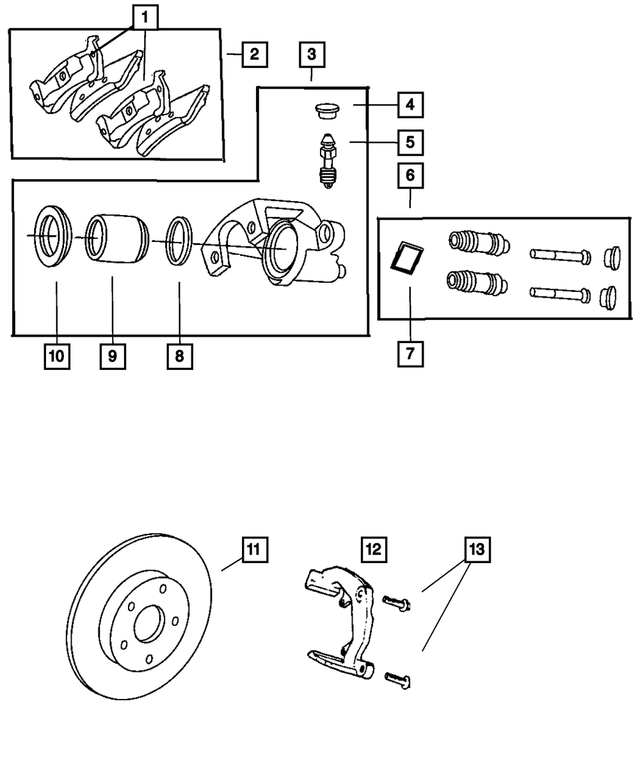 5011970AC - : Rear Disc Brake Pad Kit for Mopar Image
