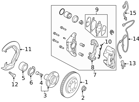 Front Brakes for 2008 Mazda 3 #1