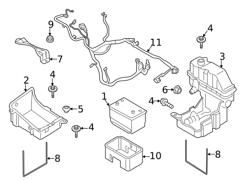 Battery & Related Components for 2018 Ford F-350 Super Duty #0