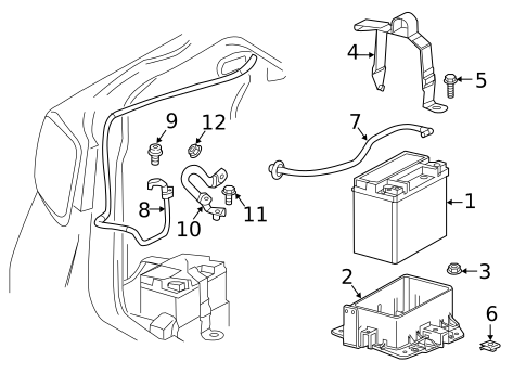 Battery for 2015 Chevrolet Impala #1