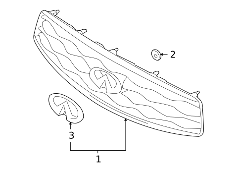 Grille & Components for 2010 INFINITI FX50 #0