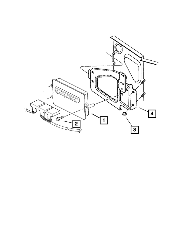 56028286AC - Electrical: Module Bracket for Mopar Image