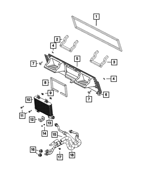 Engine Oil Cooler for 2024 Ram 1500 #2