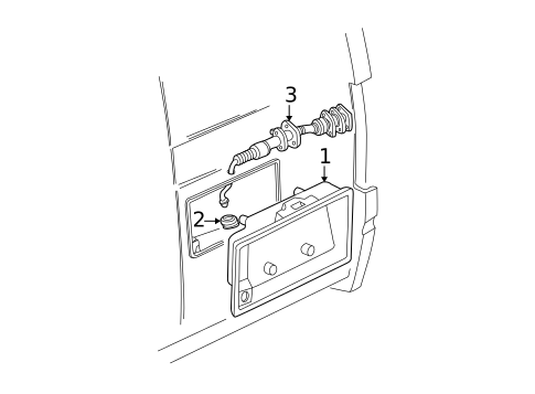 License Lamps for 1994 GMC Safari #0