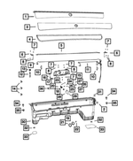 68206698AB - Body Sheet Metal Except Doors: Storage Bin Door, Right for Mopar Image