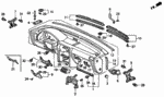 77630SM4A02ZC - Interior/Bumper: OUTLET ASSY., PASSENGER *NH1L* (BLACK) for Honda Image