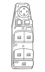 61319208107 - Body: Window Switch for BMW: 228i, 228i xDrive, 228i xDrive Gran Coupe, 230i, 230i xDrive, 320i, 320i xDrive, 328d, 328d xDrive, 328i, 328i GT xDrive, 328i xDrive, 330e, 330i, 330i GT xDrive, 330i xDrive, 335i, 335i GT xDrive, 335i xDrive, 340i, 340i GT xDrive, 340i xDrive, 428i, 428i Gran Coupe, 428i xDrive, 428i xDrive Gran Coupe, 430i, 430i Gran Coupe, 430i xDrive, 430i xDrive Gran Coupe, 435i, 435i Gran Coupe, 435i xDrive, 435i xDrive Gran Coupe, 440i, 440i Gran Coupe, 440i xDrive, 440i xDrive Gran Coupe, ActiveHybrid 3, i3, i3s, M2, M235i, M235i xDrive, M235i xDrive Gran Coupe, M240i, M240i xDrive, M3, M4, X1, X2, X5, X6 Image