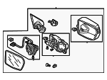 76200SWAA21ZF - : Mirror Assembly for Honda: CR-V Image