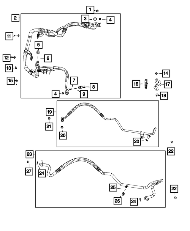 68277009AC - Air Conditioners and Heaters: A/c Suction And Liquid Line for Mopar Image image