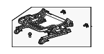 81536T20A61 - Body: Cushion Frame for Honda Image