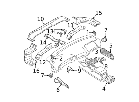 Ducts for 1997 BMW 540i #0