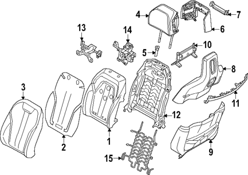Passenger Seat Components for 2023 BMW i7 #1