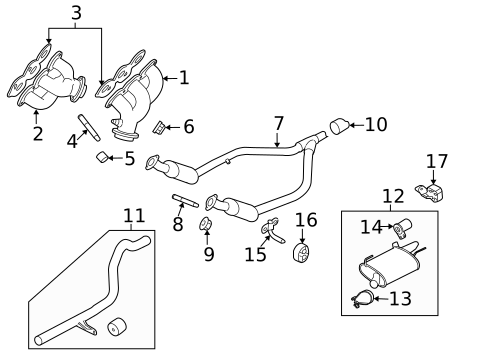 Exhaust Manifold for 2010 Ford Mustang #0