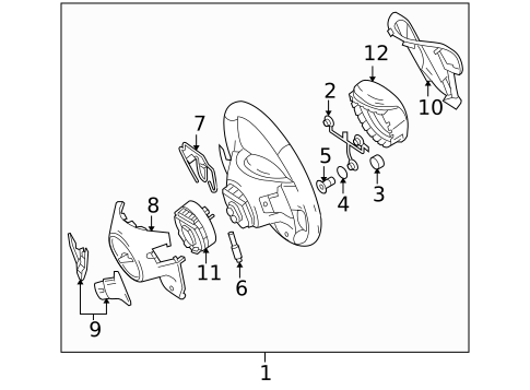 Steering Wheel & Trim for 2014 Smart Fortwo #0
