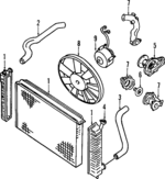 XF5Z8005AA - Cooling System: Radiator for Mercury: Villager Image